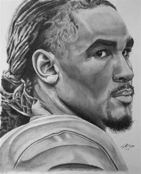 Jalen Hurts 11x14 Pencil Drawing by jacobburgessdrawings on DeviantArt