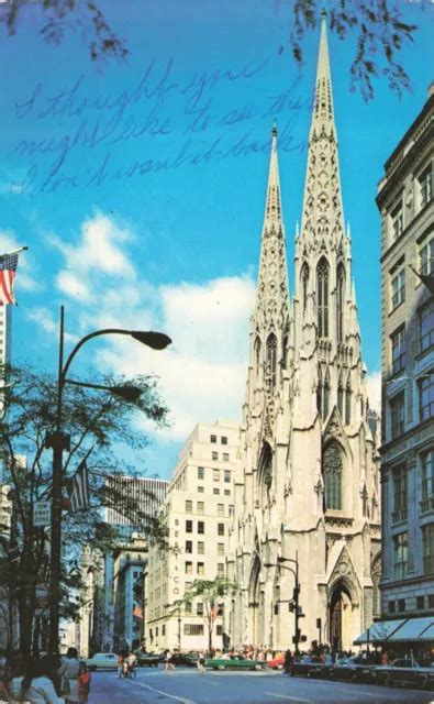 Carte Postale Vintage Usa Cath Drale Saint Patrick New York Eur