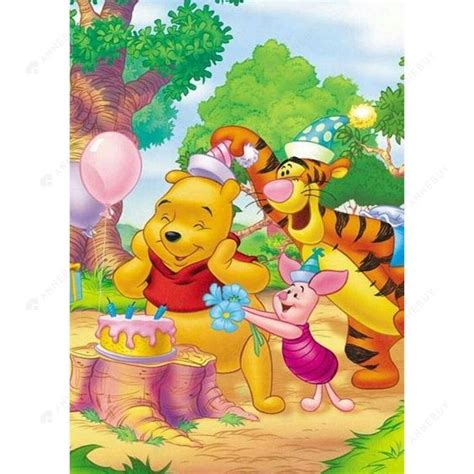 Diamond Painting 5D Full Round Drill Winnie The Pooh Home Decor DIY