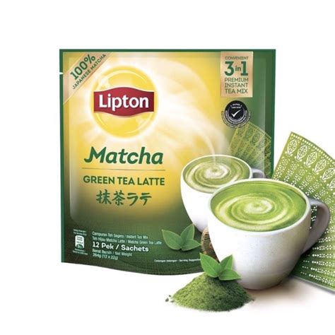 Lipton Matcha Green Tea Latte In Premix Instant Tea Mix X G