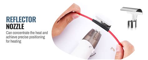 Workpro V Mini Cordless Heat Gun Hot Air Gun With Reflector Nozzle Temp Settings