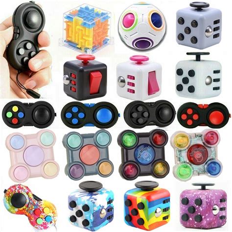 Figit Fidget Cube Fiddle Toys Figet Dice Stress Cubes Autism Anxiety