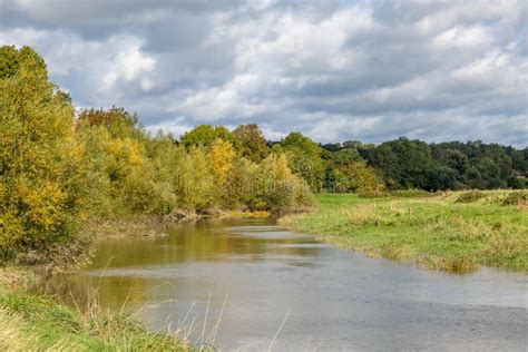 river ouse  sussex stock photo image  clouds