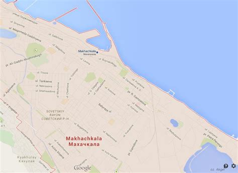 Map of Makhachkala