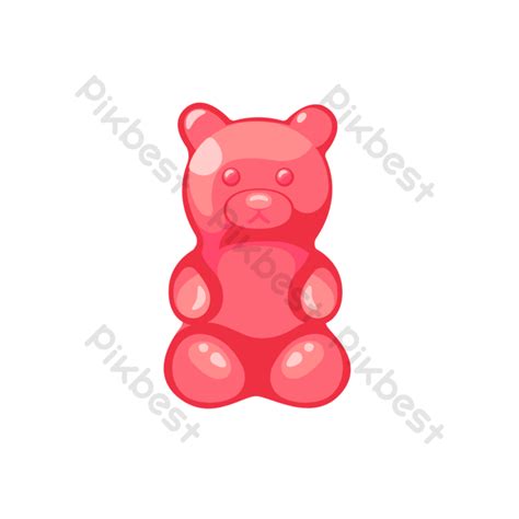 Red Gummy Bear Candy Jelly Png Images Psd Free Download Pikbest