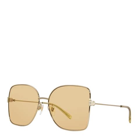 Women S Gold Gucci Sunglasses 62mm Brandalley