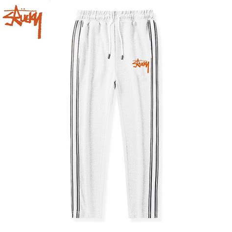 Waffle Striped Jogging Pants Men S Fashion Trousers Casual Trendy