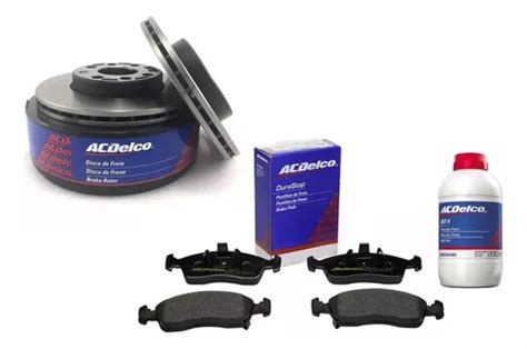 Kit Pastilhas Disco Fluido Freio Cobalt Onix Prisma Acdelco