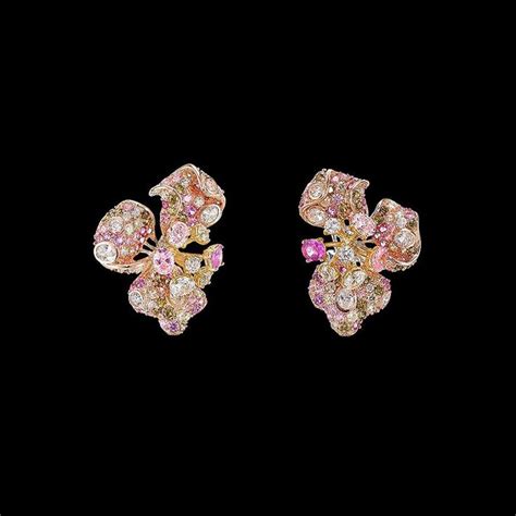 Summer Orchid Earrings | Orchid earrings, Cocktail earrings, 18k gold ...