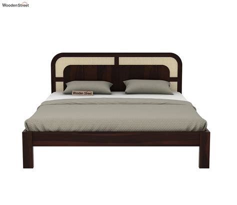 Buy Emalyn Bed Without Storage King Size Walnut Finish At 36 OFF