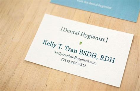 Dental Hygienist Business Card