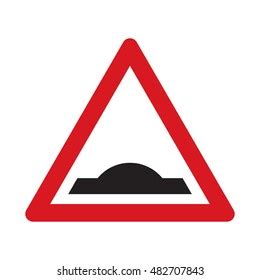 Traffic Sign Road Bump Vector Illustration Stock Vector (Royalty Free ...