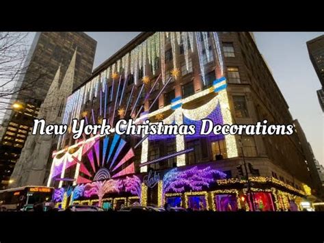 Rockefeller Christmas Tree Saks Christmas Light Show Lotte NY Palace