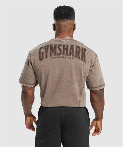 Gymshark Heritage Washed T Shirt Onyx Grey Gymshark