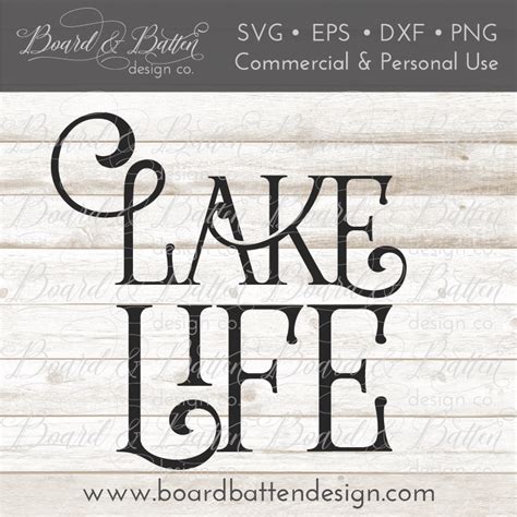 Lake Life SVG File – Board & Batten Design Co.