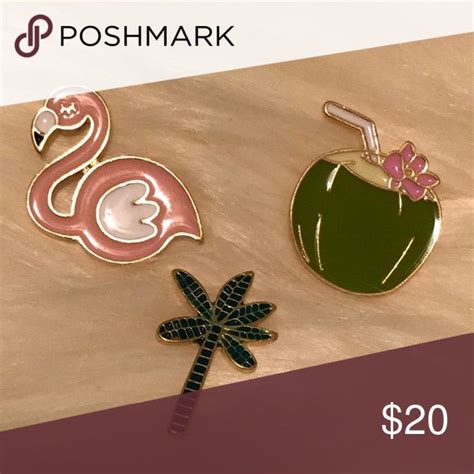 ⭐️ 520 ⭐️ Pink Flamingo Enamel Pin Enamel Pins Pin Jewelry Pink