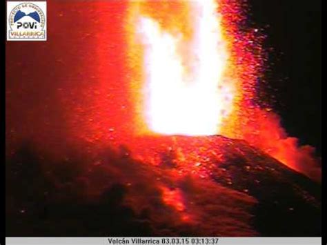 Volcán Villarrica Pulso eruptivo del 03 de Marzo 2015 240mm YouTube