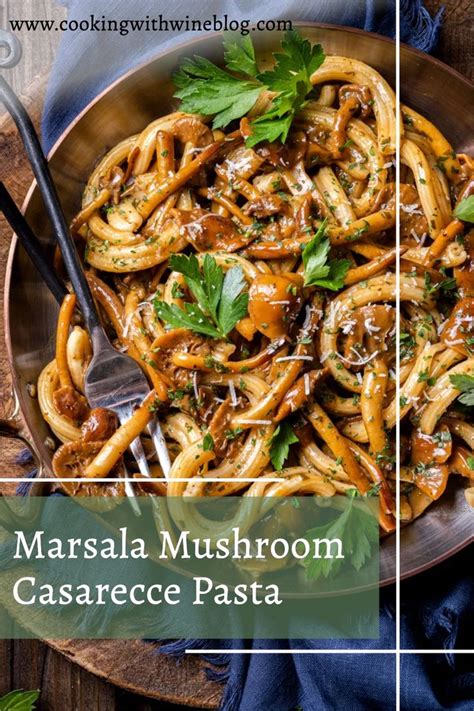 Marsala Mushroom Casarecce Pasta Recipe