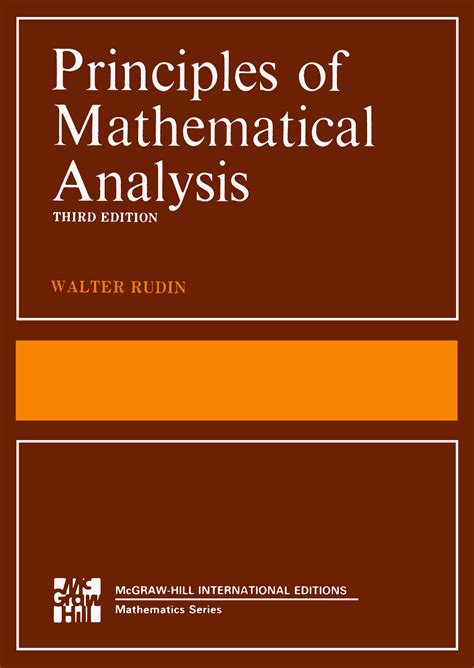 The Principles Of Mathematical Analysis Rudin W