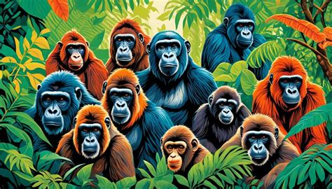 Diagrama Micos Gorilas Orangotangos - Curiosos primatas: macacos, gorilas e orangotangos - Mundo Animal Dicas ...