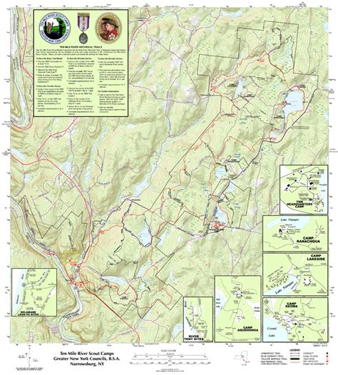 2018 Ten Mile River Scout Camps Trails Map by Ten Mile River Scout Museum | Avenza Maps