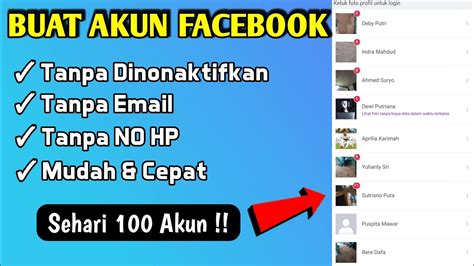 Cara Membuat Akun Facebook Banyak Terbaru Tanpa Dinonaktifkan