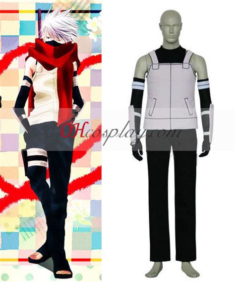 Naruto Shippuuden Kakashi Anbu Cosplay Traje CosplayMade Pt