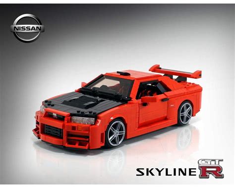 LEGO MOC Nissan Skyline GTR R34 by firas_legocars | Rebrickable - Build ...