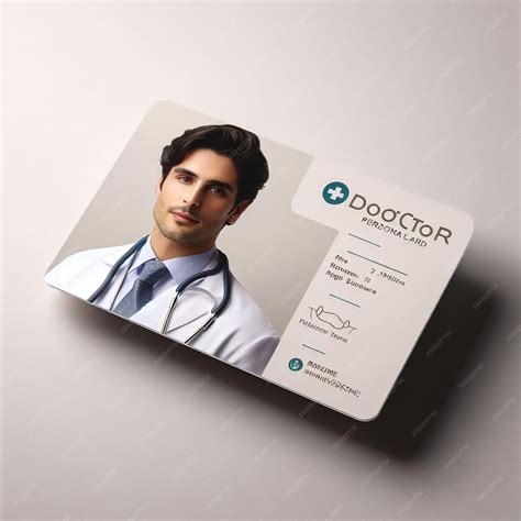 Premium Ai Image Doctor Id Card Medical Identity Badge Design Template