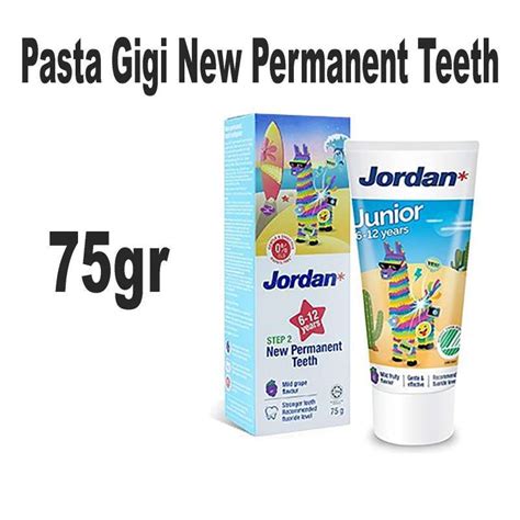 Jual Jordan Oral Care Kids Toothpaste New Permanent Teeth 6-12 Tahun ...