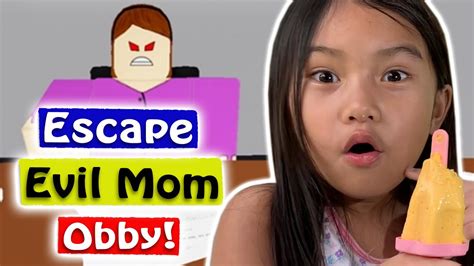 Escape Evil Mom Obby Roblox Rain B Almonia Youtube