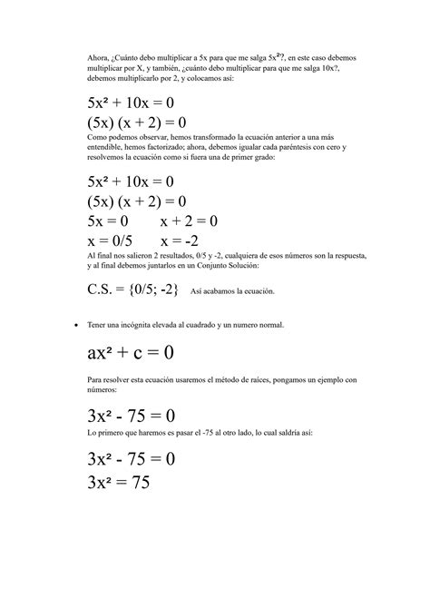 Solution Ecuaciones Cuadr Ticas Studypool