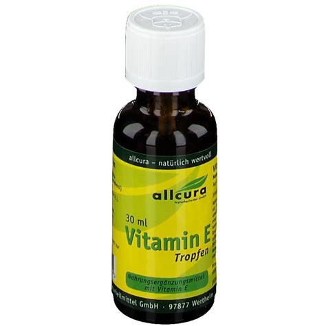 Allcura Vitamin E Tropfen 30 Ml Shop Apotheke