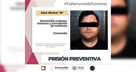 Queda en prisión preventiva el inculpado por homicidio lesiones y