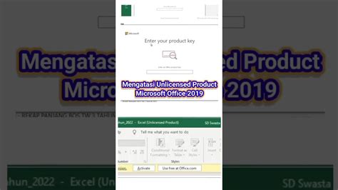 Mengatasi Unlicensed Product Enter Your Product Key Di Microsoft