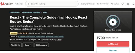 The Best 5 React Courses Available Online For Developers