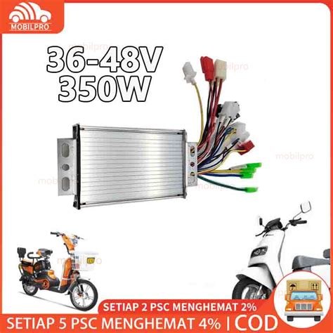 Jual Controller Sepeda Listrik 36v 48v 350w Motor Controller Regulator Kecepatan Dc Brushless