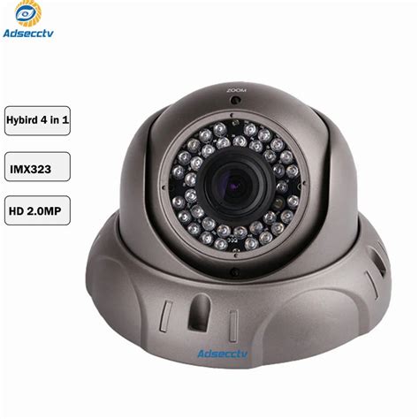 1080P Hybrid 4 in 1 Dome Camera SONY IMX323 COMS chipset Vari focal 2.8 12mm Lens Free Switch ...