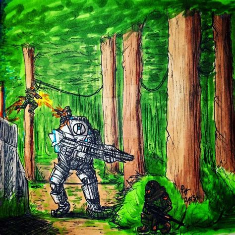 Titanfall Ink Drawing By Phobosbfg On Deviantart