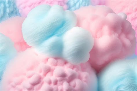Premium Photo | Colorful pink fluffy cotton candy background soft color ...