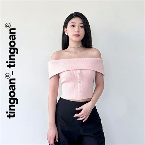 tingoan ao len xu hong tre vai ngang ningning toppk phien ban moi
