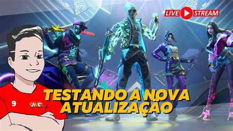 Free Fire Ao Vivo Nova Atualiza O Jogando Inscritos