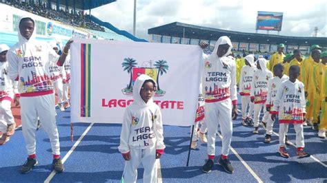 Photos Team Lagos Dazzle At Youth Games Opening Ceremony P M Express