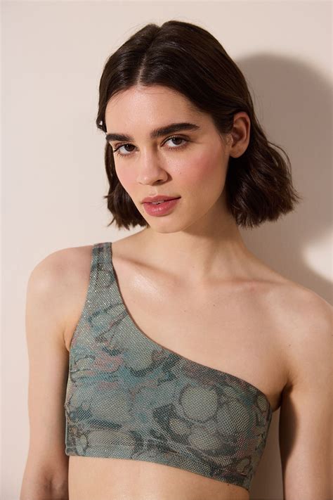 Penti Estela Tek Omuz Mesh Detaylı Çok Renkli Bikini Üstü Fiyatı Yorumları