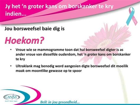 Cansa Vrouegesondheid Borskanker Ppt