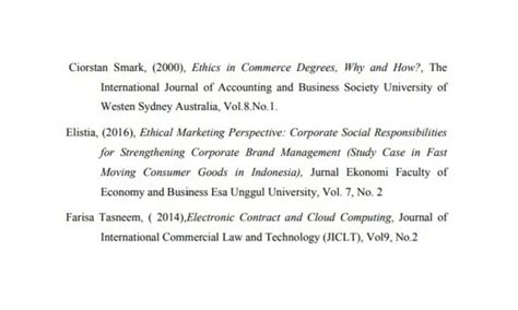 Cara Menulis Daftar Pustaka Dari Jurnal Dan Contohnya