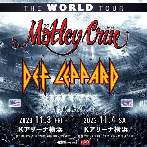 M Tley Cr Edef Leppard The World Tour K