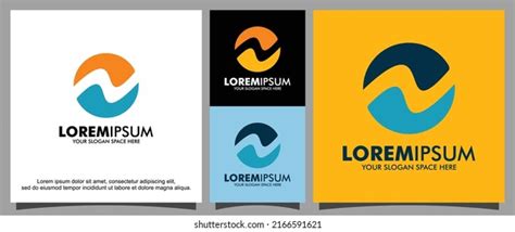 Modern Letter N Logo Template Stock Vector Royalty Free 2166591621