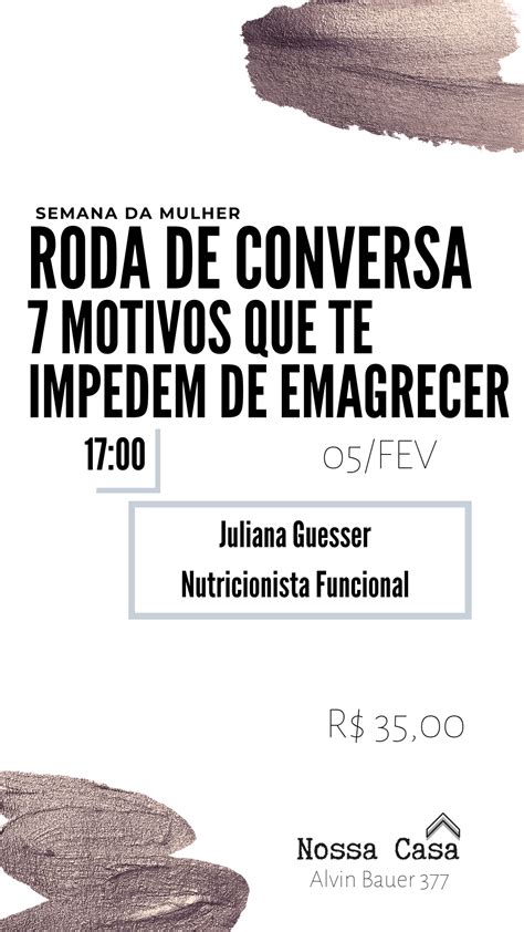 7 Motivos Que Te Impedem De Emagrecer RODA DE CONVERSA NUTRI JULIANA