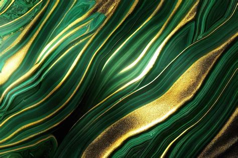 Premium Photo Green And Golden Marble Texture Background